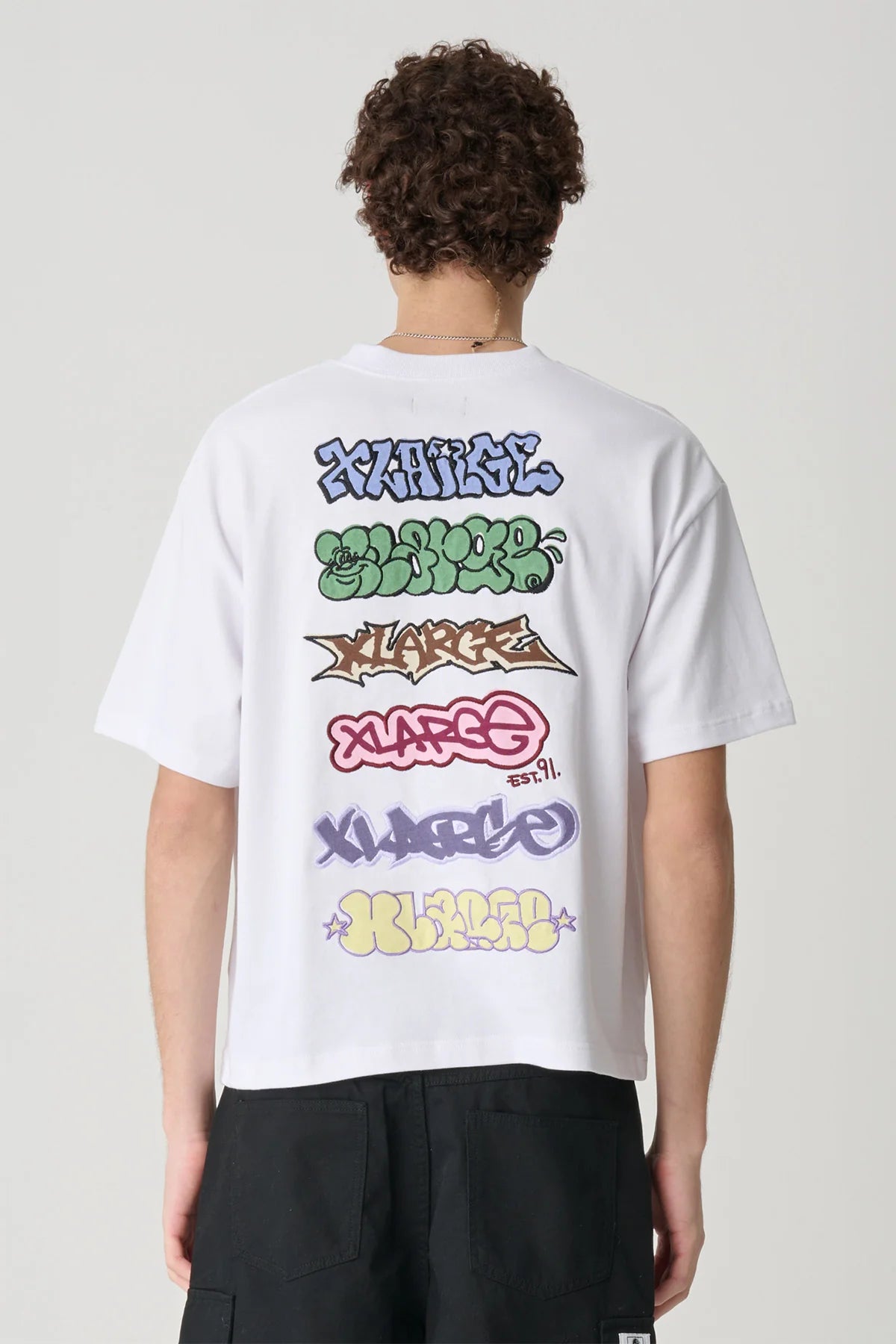 GRAFFITI GORILLA FIT TEE WHITE
