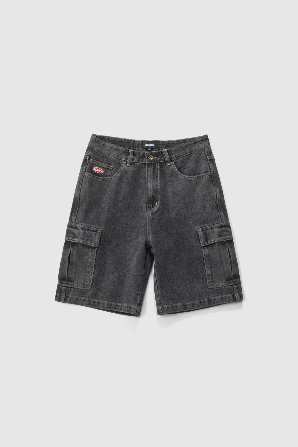 BAGGY CARGO DENIM 91 SHORT WASHED BLACK