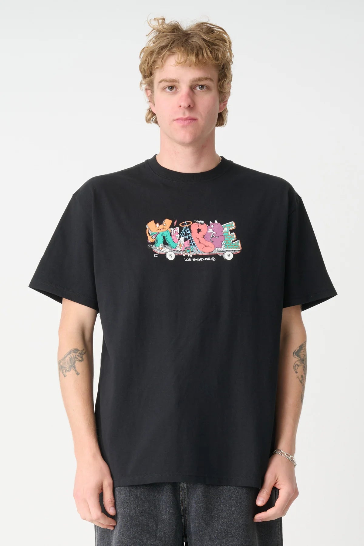 SKATEBOARD SS TEE BLACK