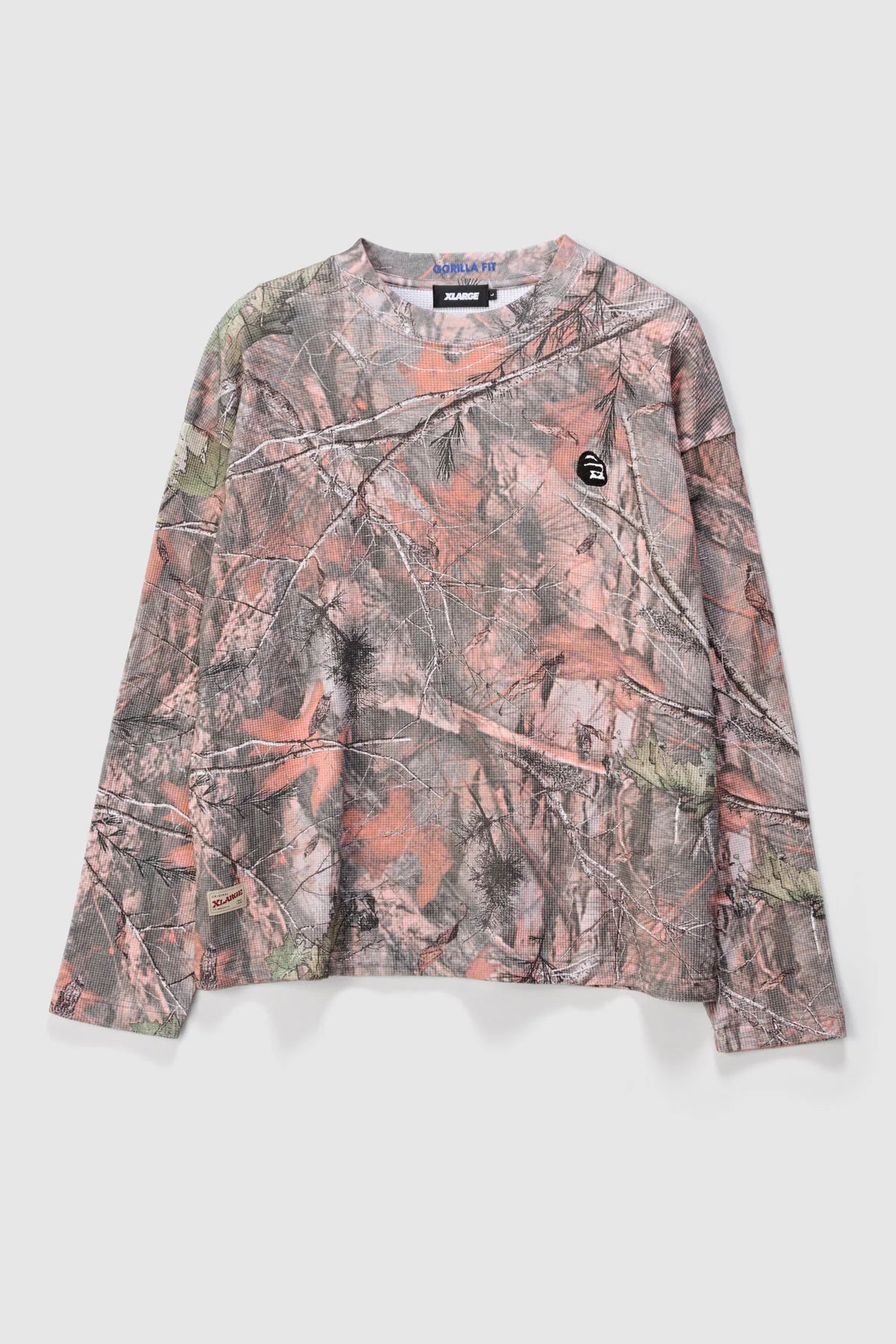 CAMO WAFFLE KNIT LS TEE REAL TREE CAMO