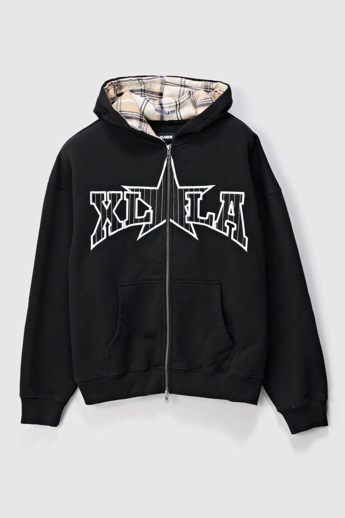 LA STAR GORILLA FIT ZIP HOOD BLACK