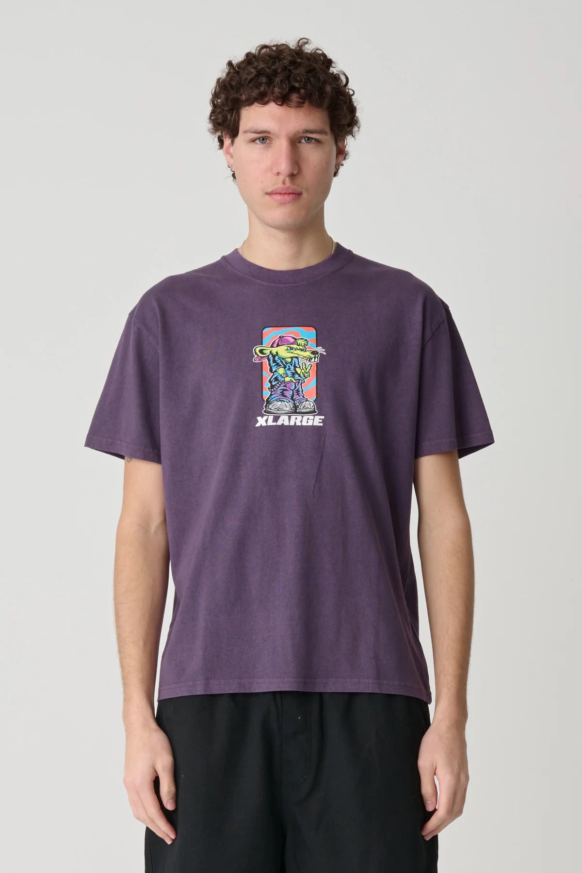 RAT SS TEE PIGMENT BLACKCURRENT