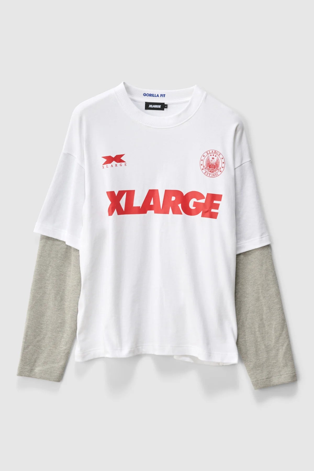 SPORT DOUBLE LAYER LS TEE WHITE