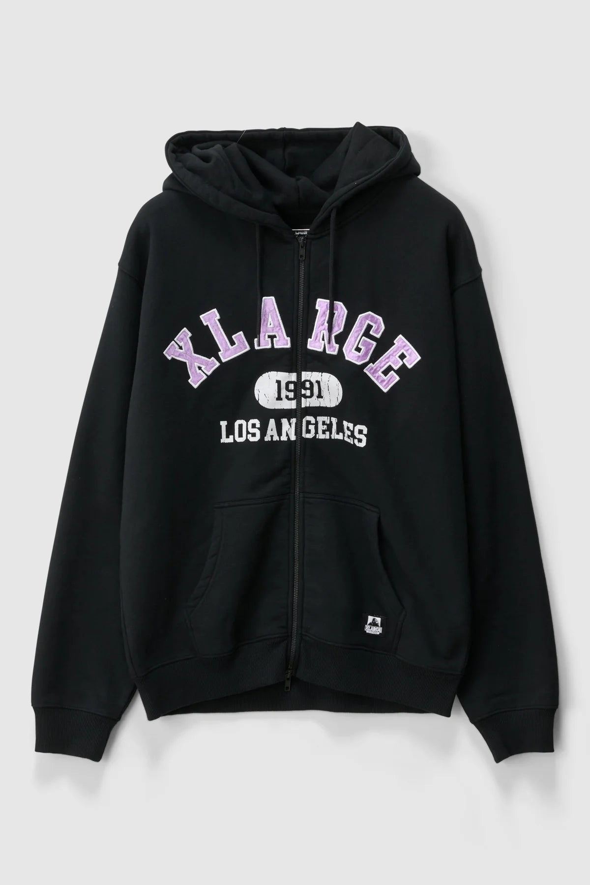 COLLEGIATE ZIP THRU HOOD BLACK
