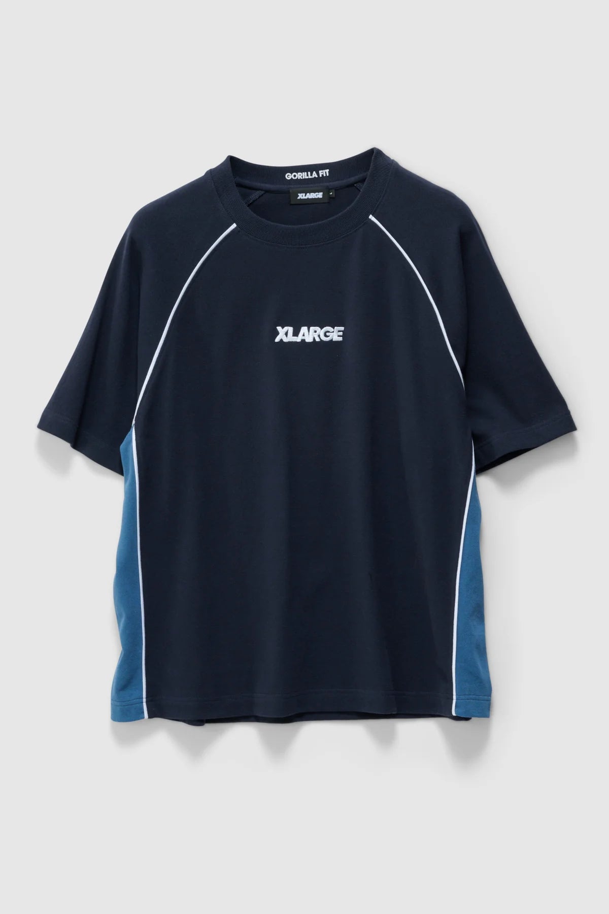 RAGLAN PANEL GORILLA FIT TEE CAPTAIN NAVY