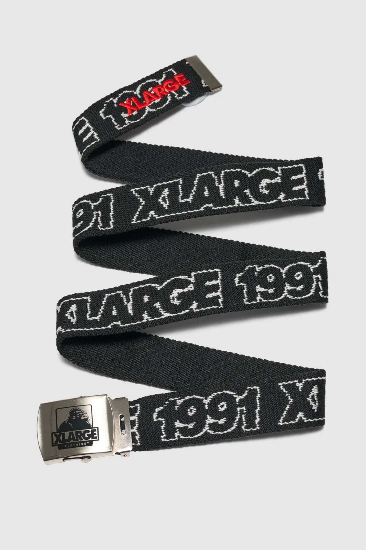 91 JACQUARD BELT BLK WHITE