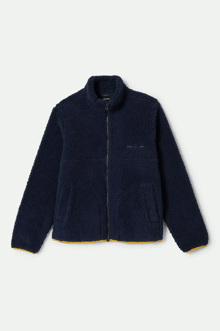 ARCTIC FLEECE MOCK NECK JACKET WASHED NAVY