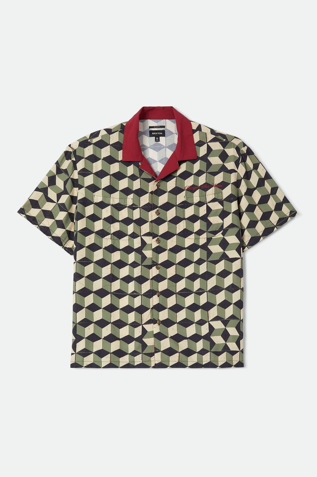 BURGER SHE WROTE SS SHIRT BLACK GREEN TILE