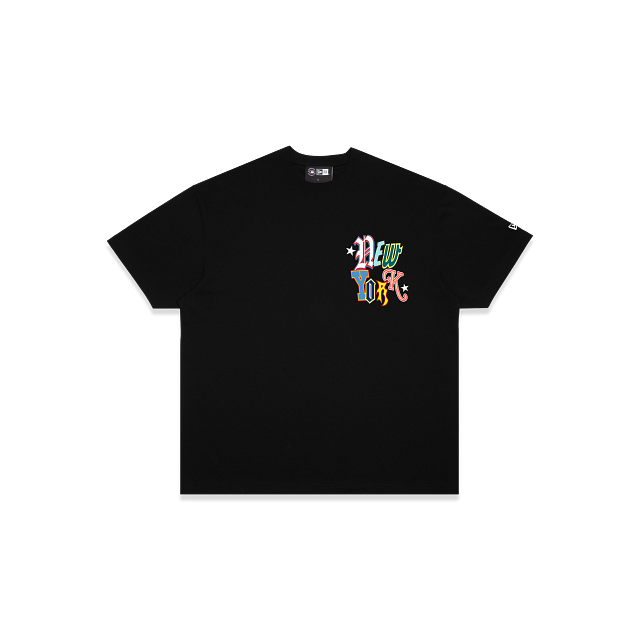 MULTI FONTS NY YANKEES TEE BLACK