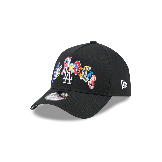 940AF LA DODGERS CAP MULTI LETTER BLACK