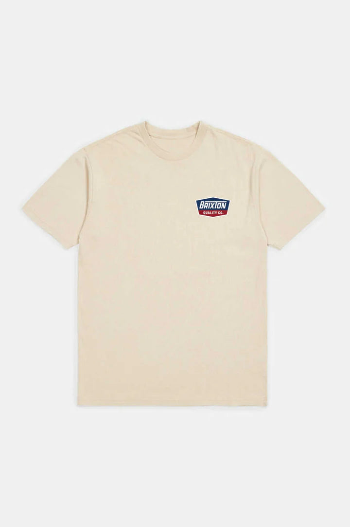 REGAL SS STT TEE CREAM/NAVY