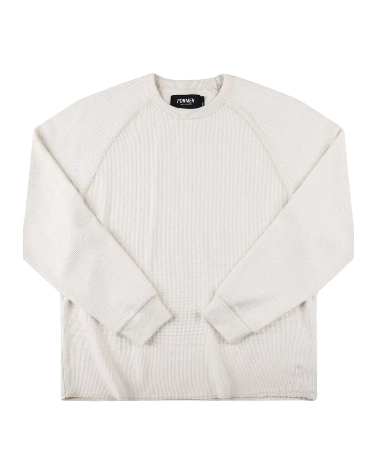 AG RAGLAN WAFFLE LS TEE BONE