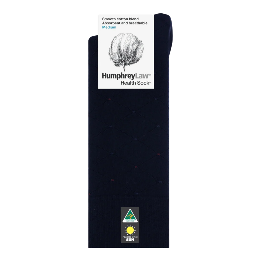 Humphrey Law 85% Mercerised Cotton Patterned Health Sock® Style 51C Net Diamond
