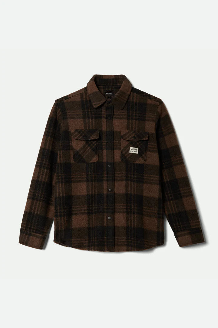 BOWERY WB ARCTIC STRETCH FLEECE BURRO BROWN/BLACK PLAID