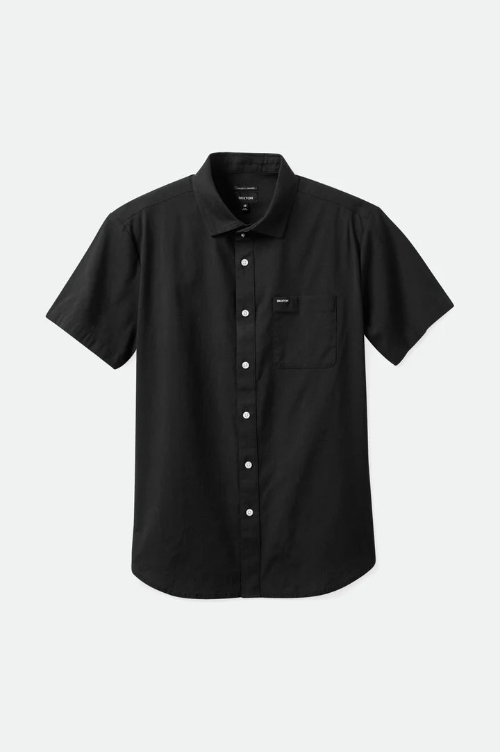 CHARTER OXFORD SS WOVEN SHIRT BLACK