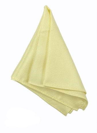 GOLD LABEL SELF PATTERN POCKET SQUARE LEMON