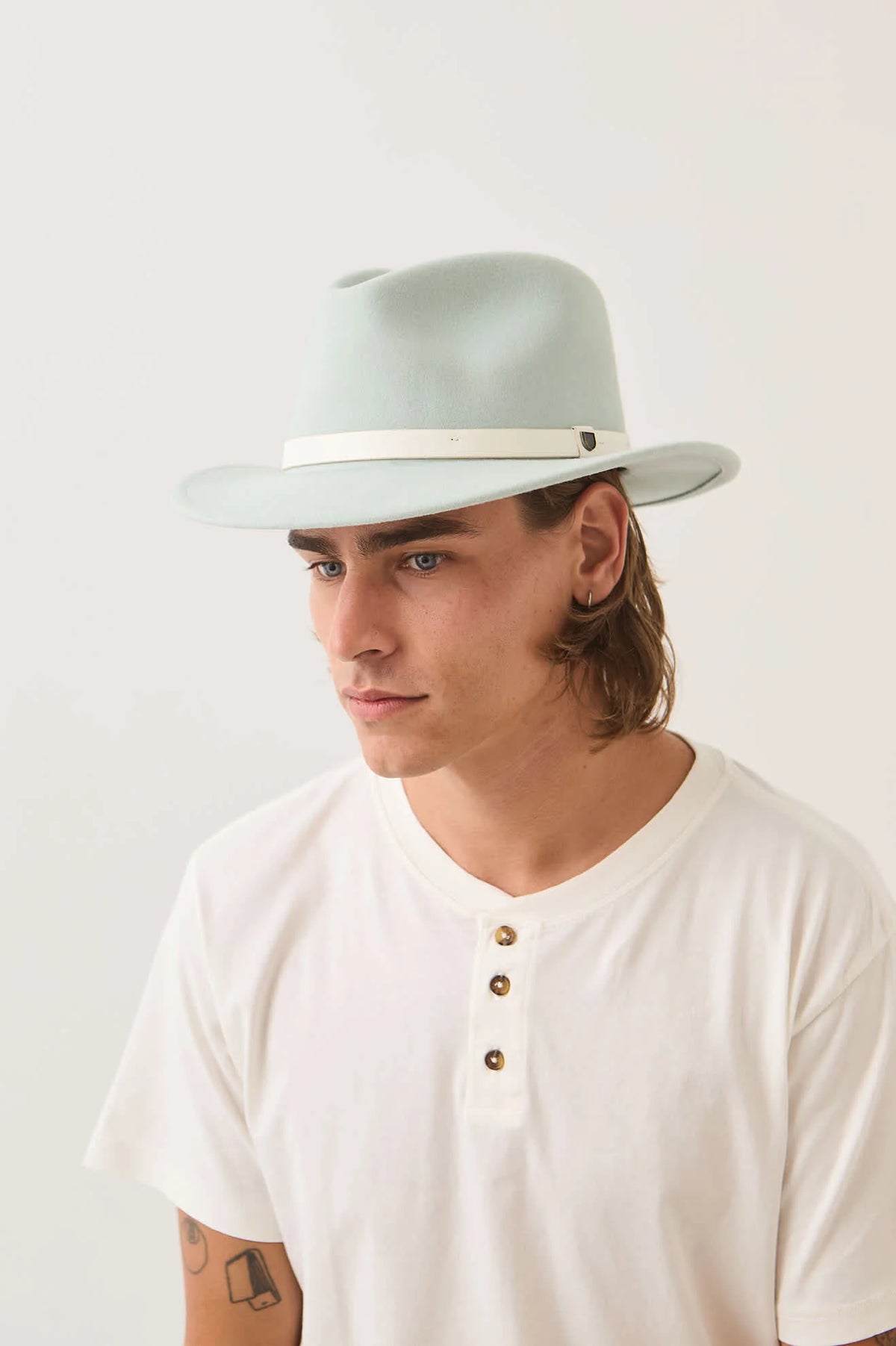 MESSER FEDORA SEAGRASS WHITE CAP