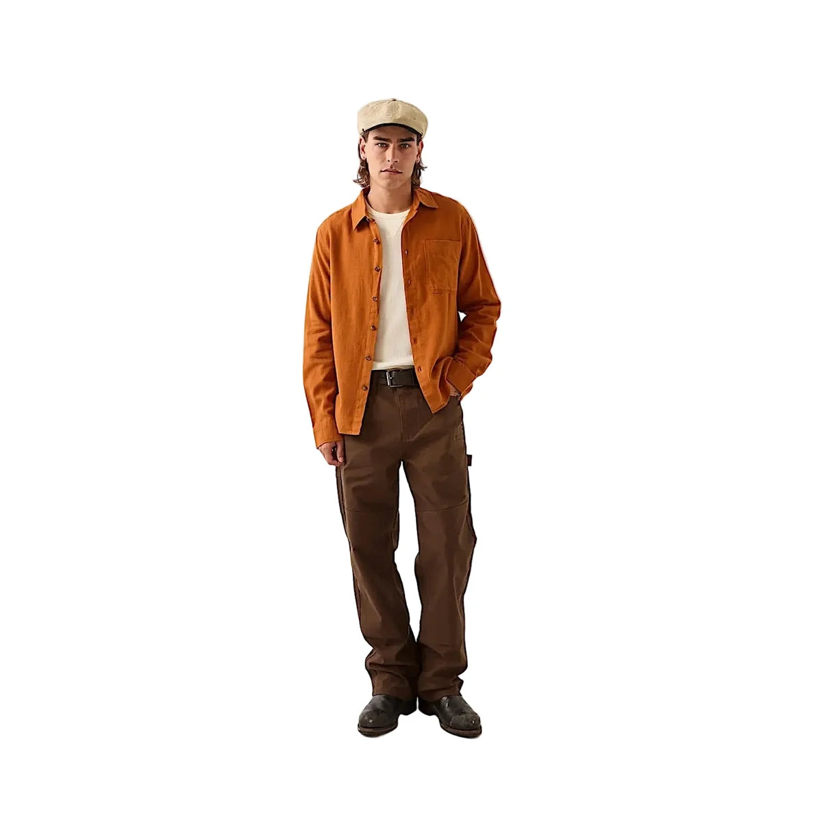 HASTINGS FLANNEL LS SHIRT CARMEL